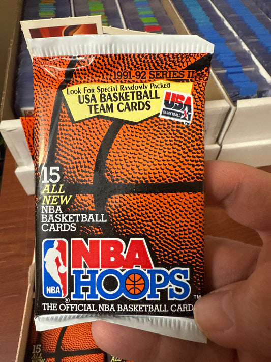 1991-92 NBA Hoops Series 2 Basketball Pack