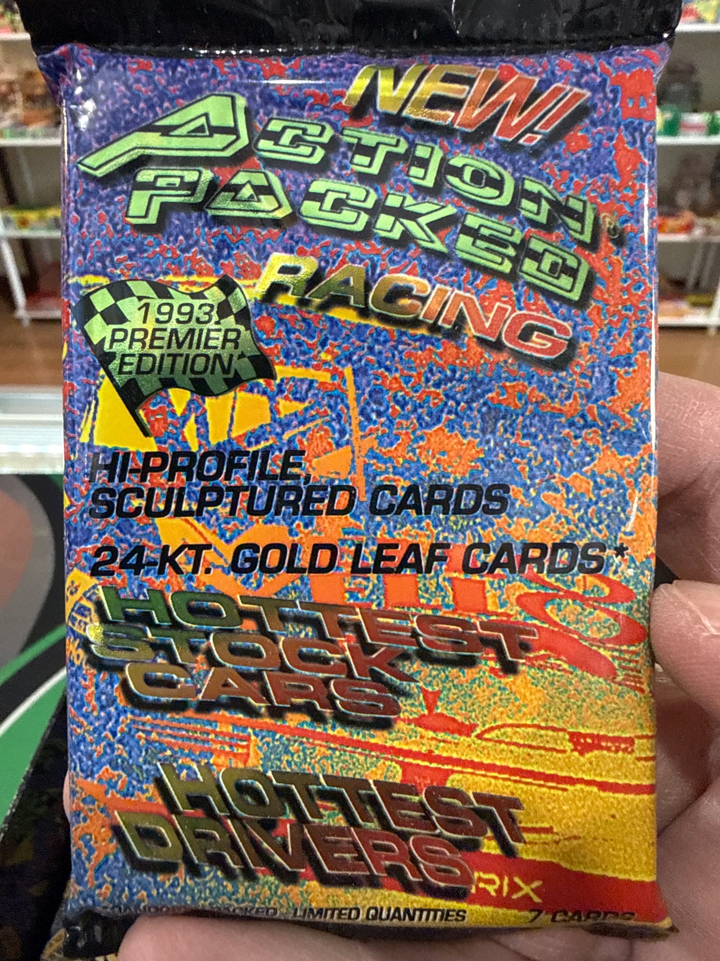 1993 Action Packed Racing Cards Pack