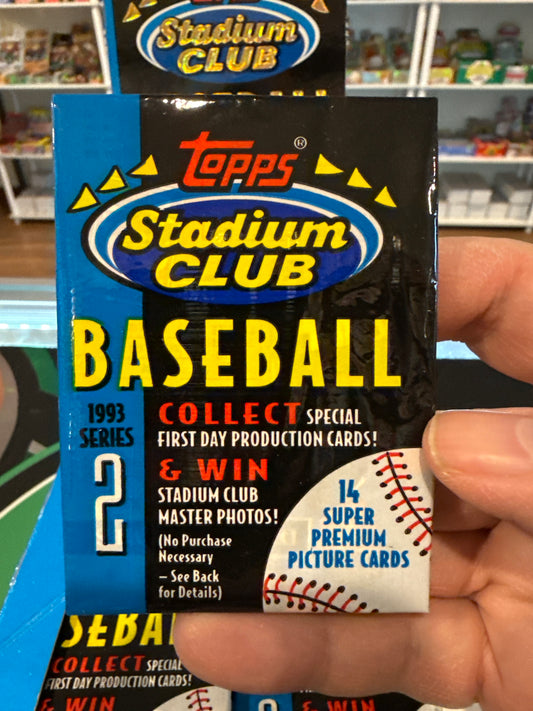 1993 Topps Stadium Club Baseball Series 2 Pack