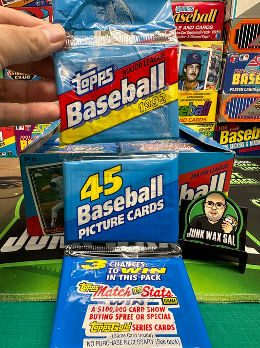1992 Topps Baseball Rack Pack