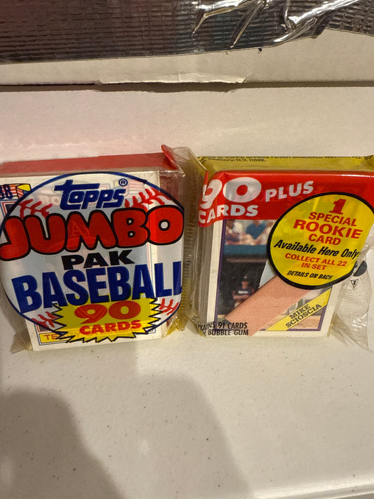 1988 Topps Baseball Jumbo 90ct Pack
