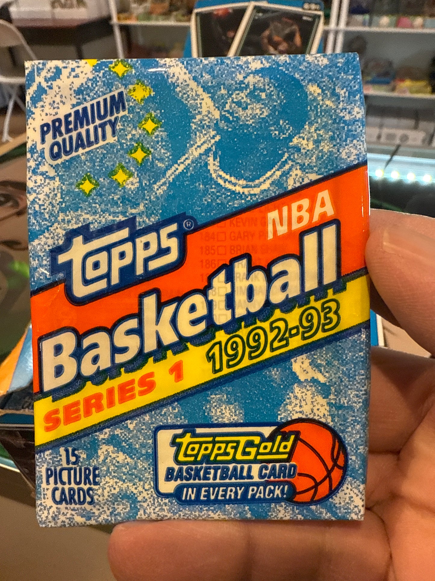 1992-93 Topps NBA Basketball Series 1 Pack