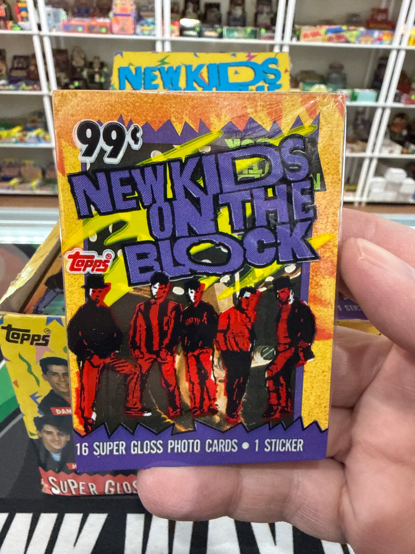 1989 Topps New Kids On The Block Cello Pack