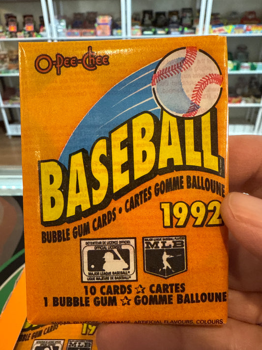 1992 O-Pee-Chee Baseball Pack