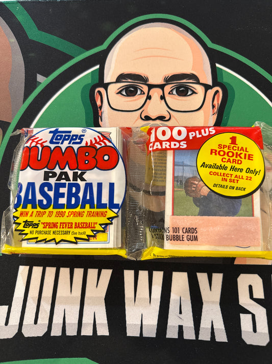 1989 Topps Baseball Jumbo 100 Card Pack