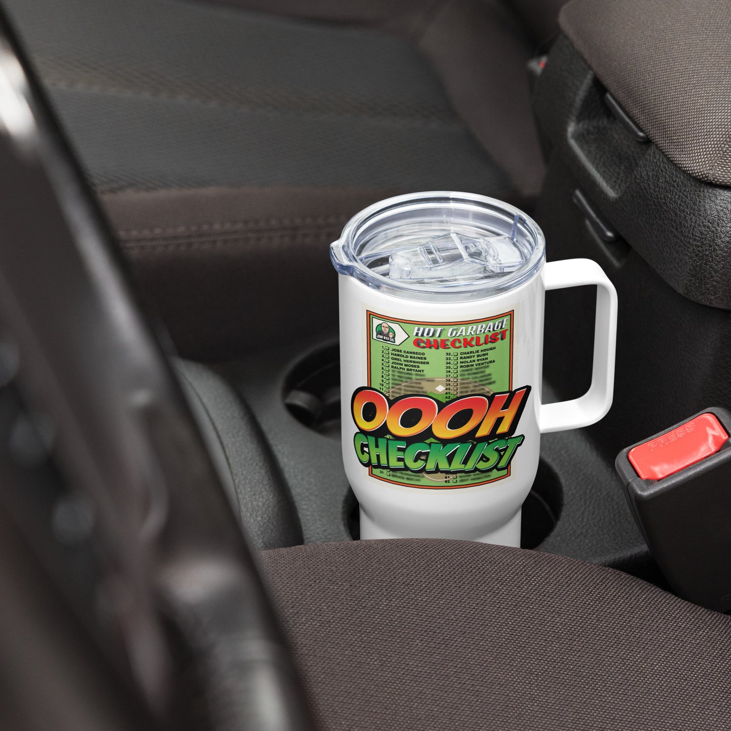 Junk Wax Sal - Oooh Checklist! - Travel mug with a handle