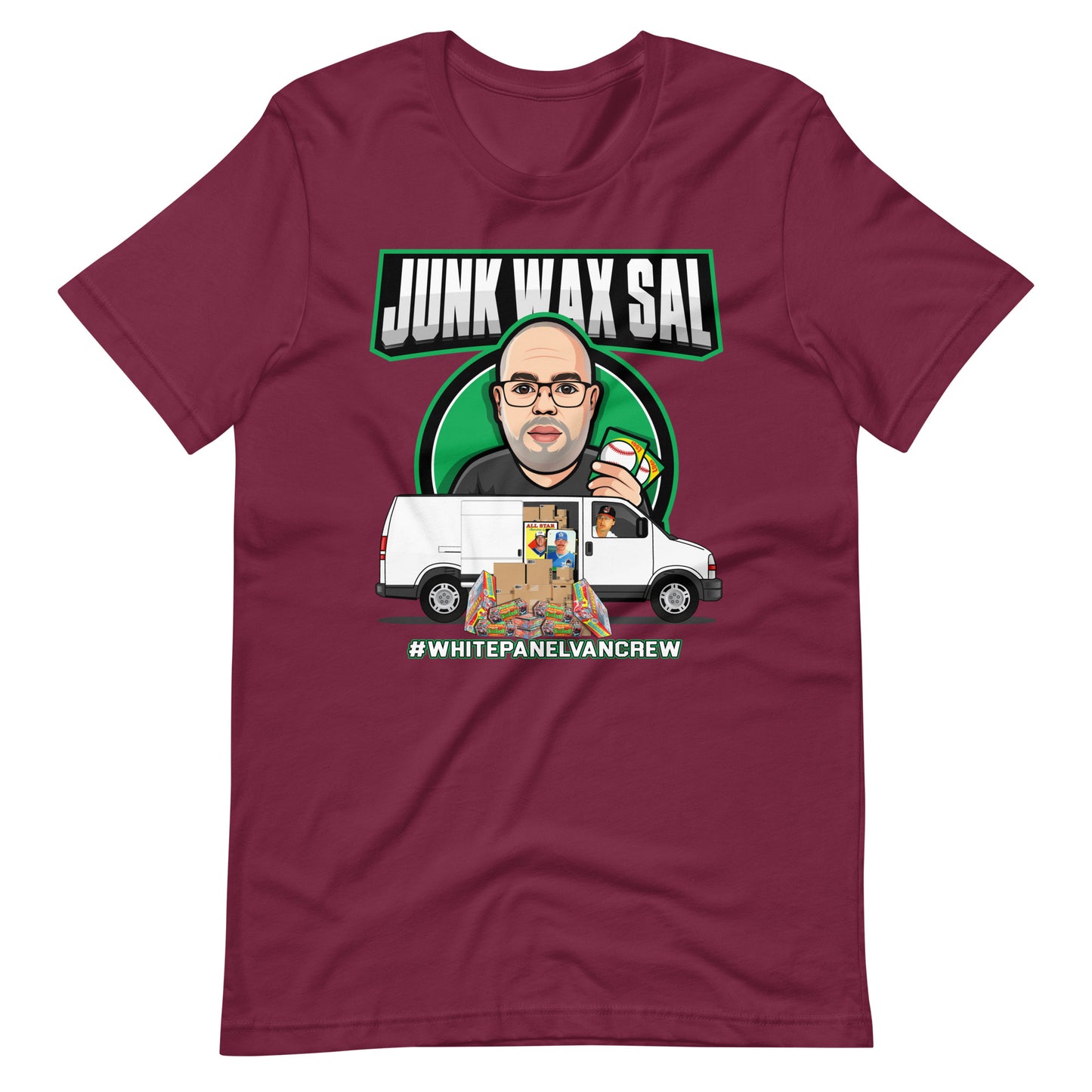 Junk Wax Sal - White Panel Van Crew Unisex t-shirt