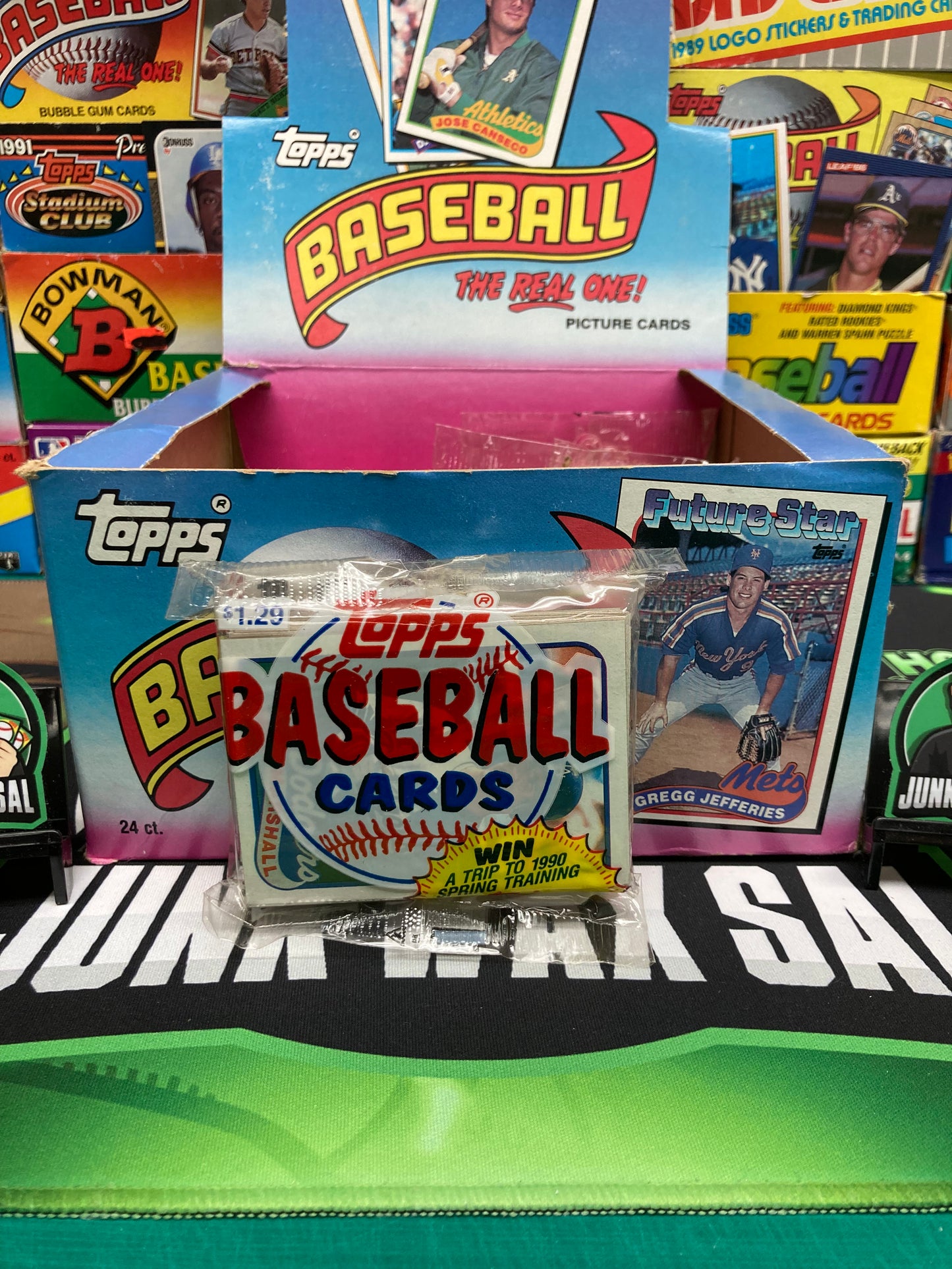 1989 Topps Baseball Jumbo Cello Pack