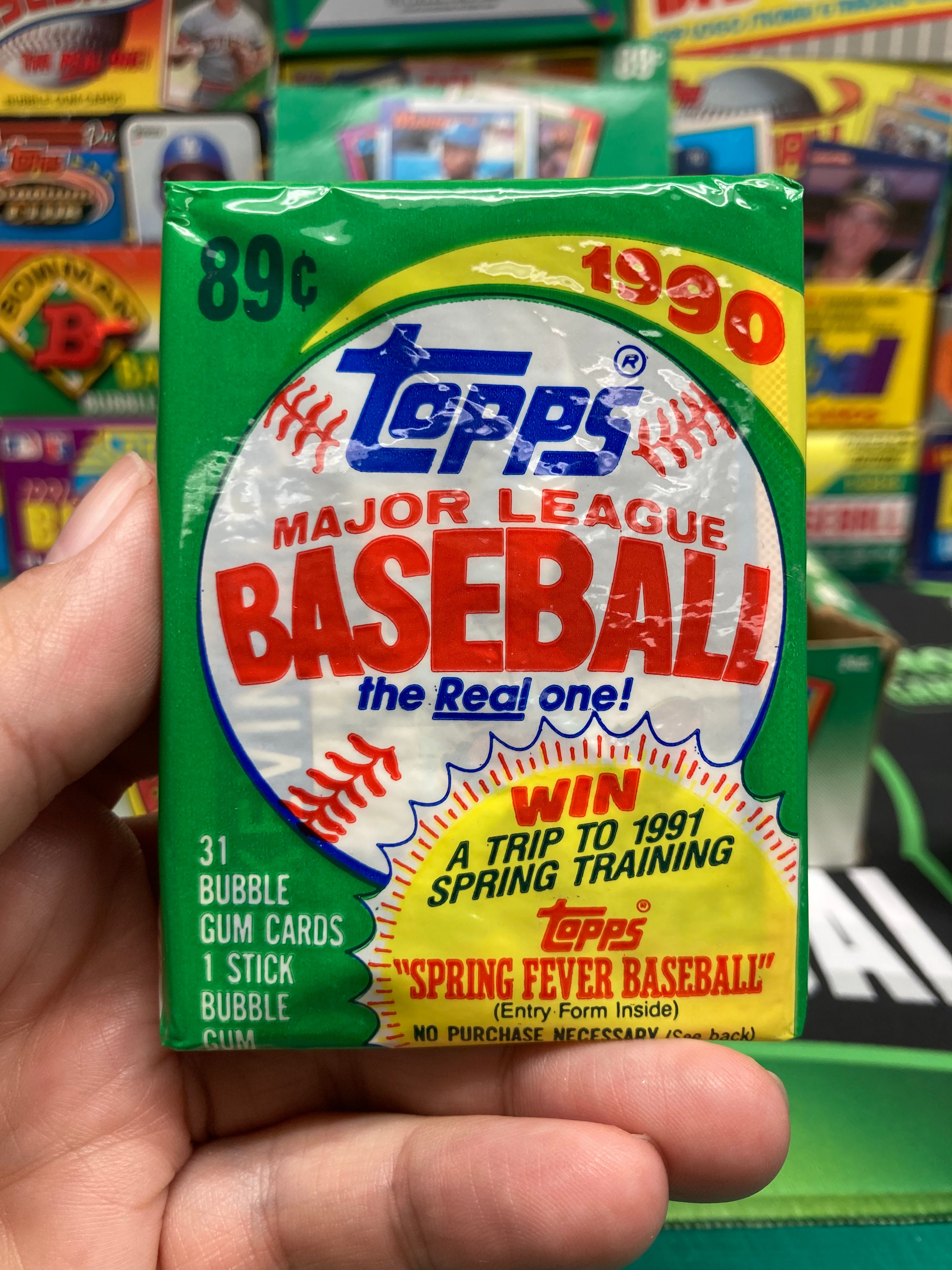 1990 Topps Baseball Cello Pack – Junk Wax Sal 1990 Topps Baseball Cello Pack – Junk Wax Sal