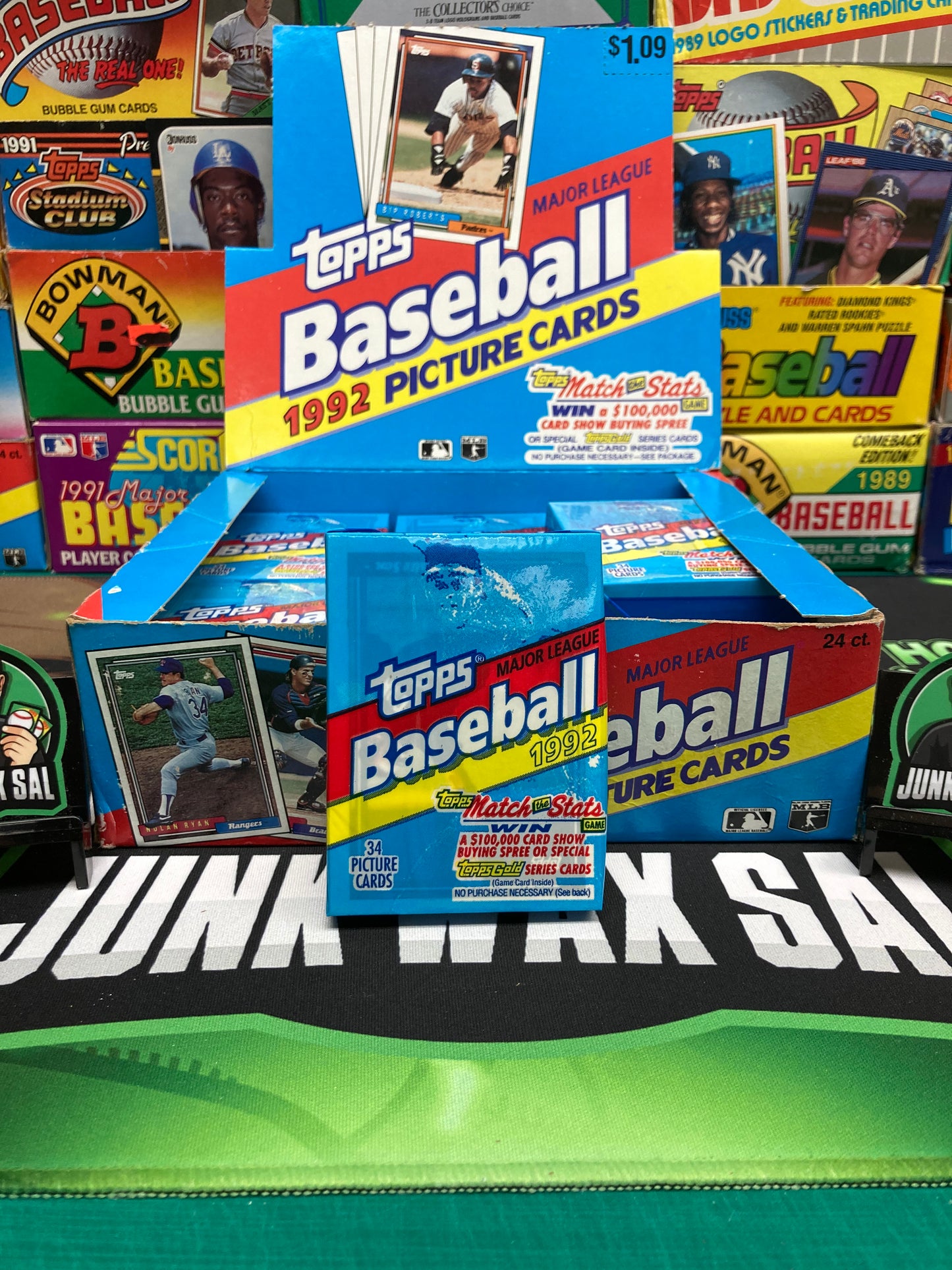 1992 Topps Baseball Cello Pack