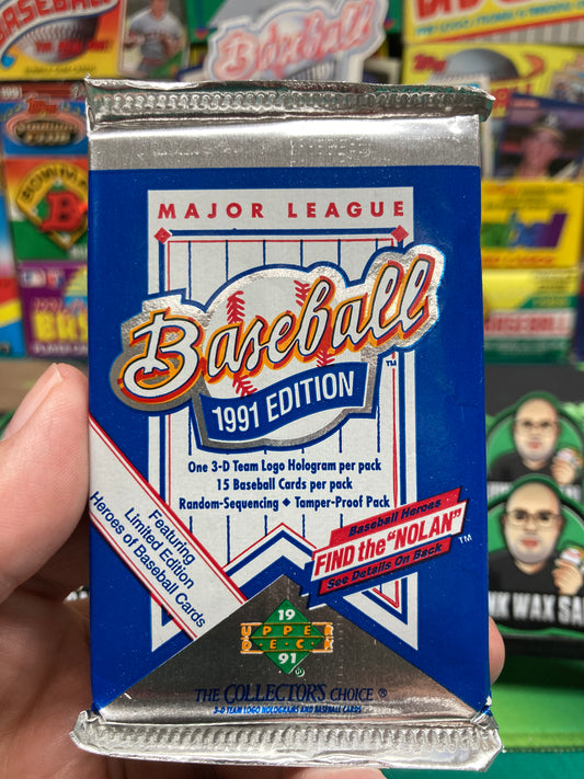 1991 Upper Deck Baseball Low Series Pack