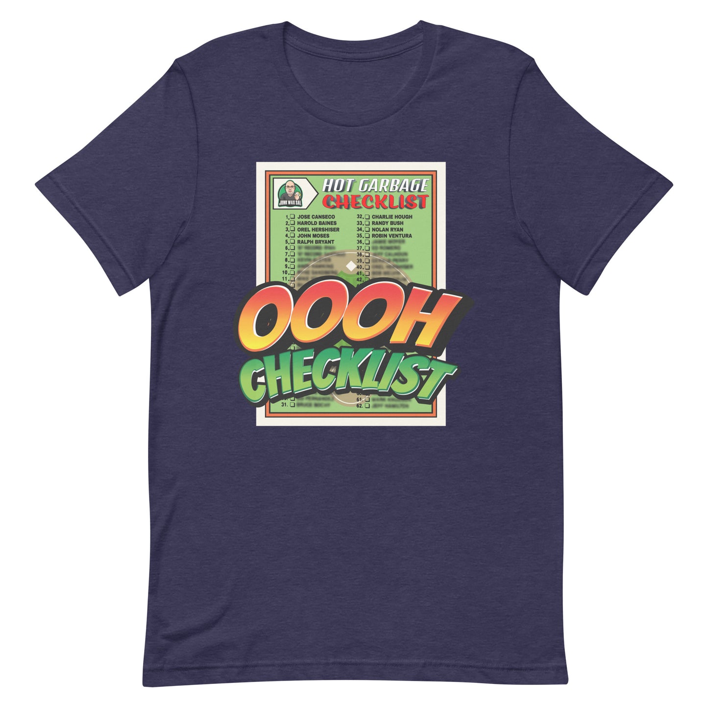 Junk Wax Sal - Oooh Checklist - Unisex t-shirt