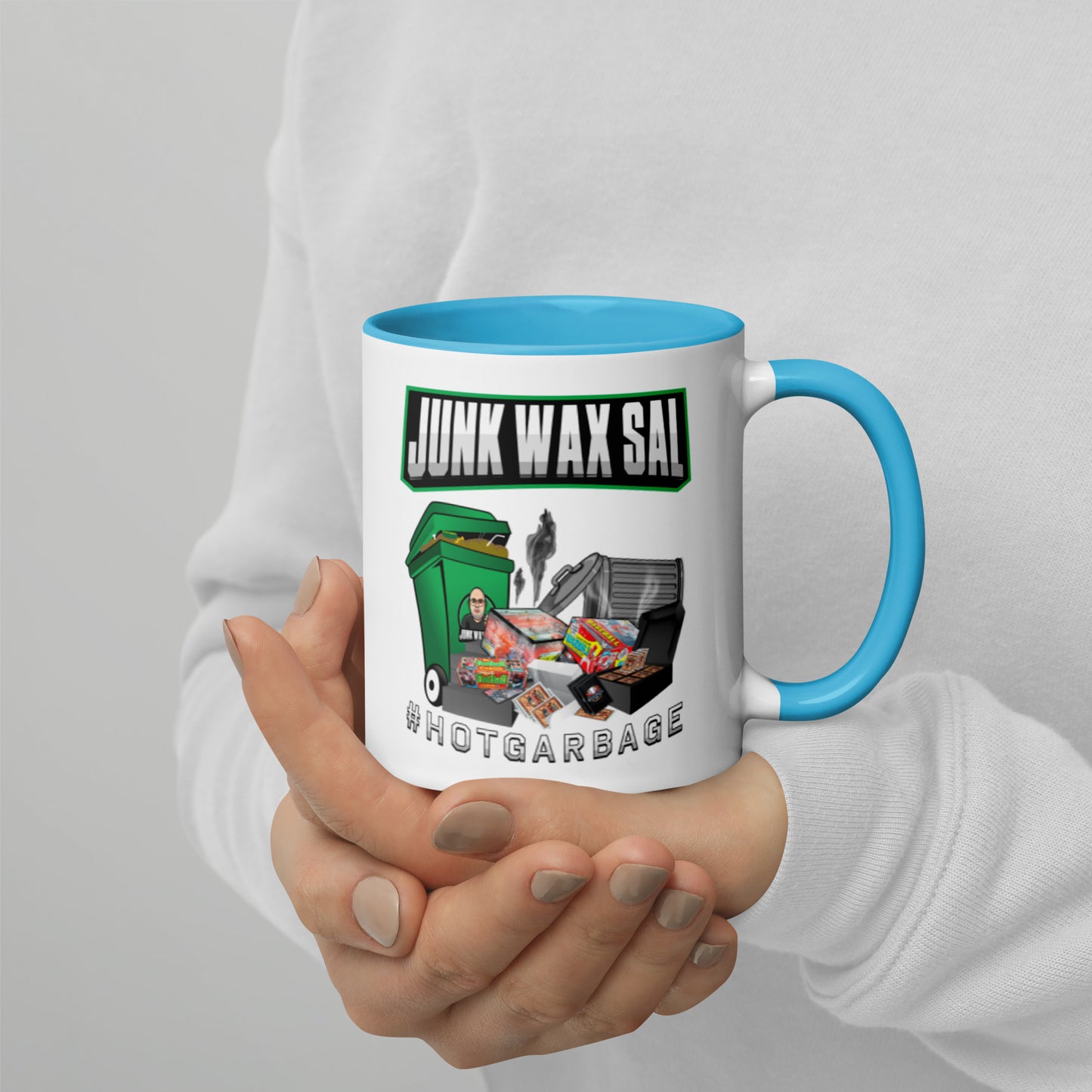 Junk Wax Sal - Hot Garbage - Mug with Color Inside