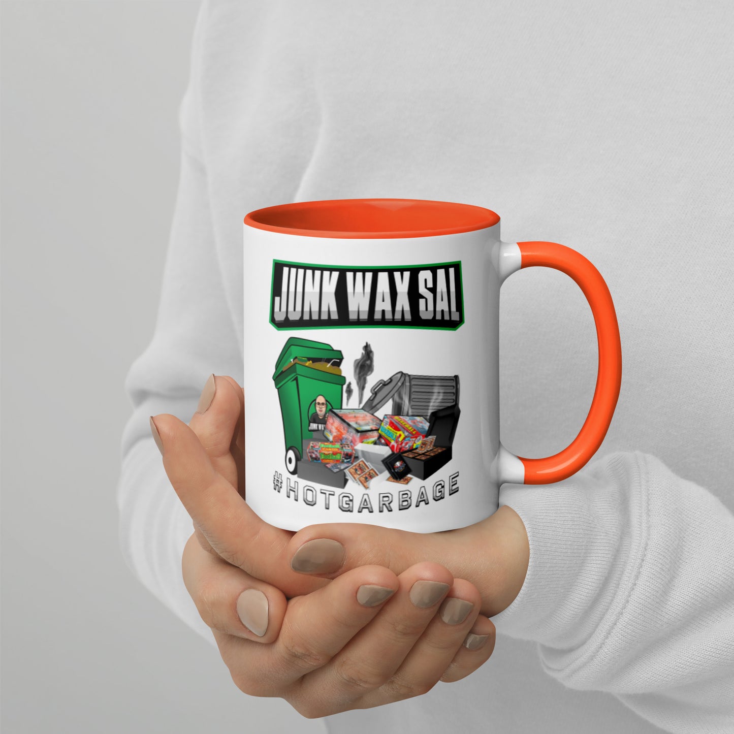Junk Wax Sal - Hot Garbage - Mug with Color Inside