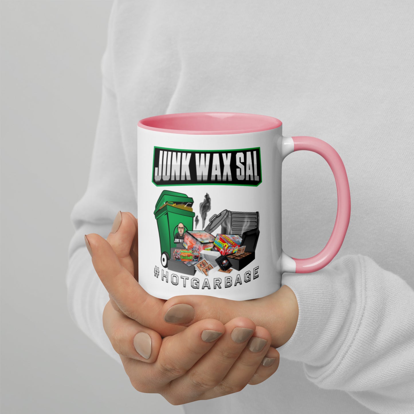 Junk Wax Sal - Hot Garbage - Mug with Color Inside