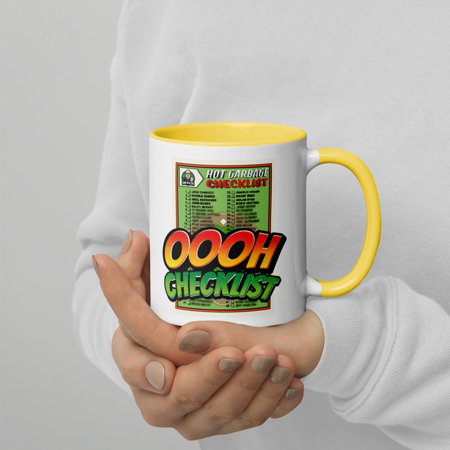 Junk Wax Sal - Oooh Checklist - Mug with Color Inside