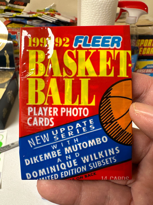 1991-92 Fleer NBA Basketball Update Series Pack