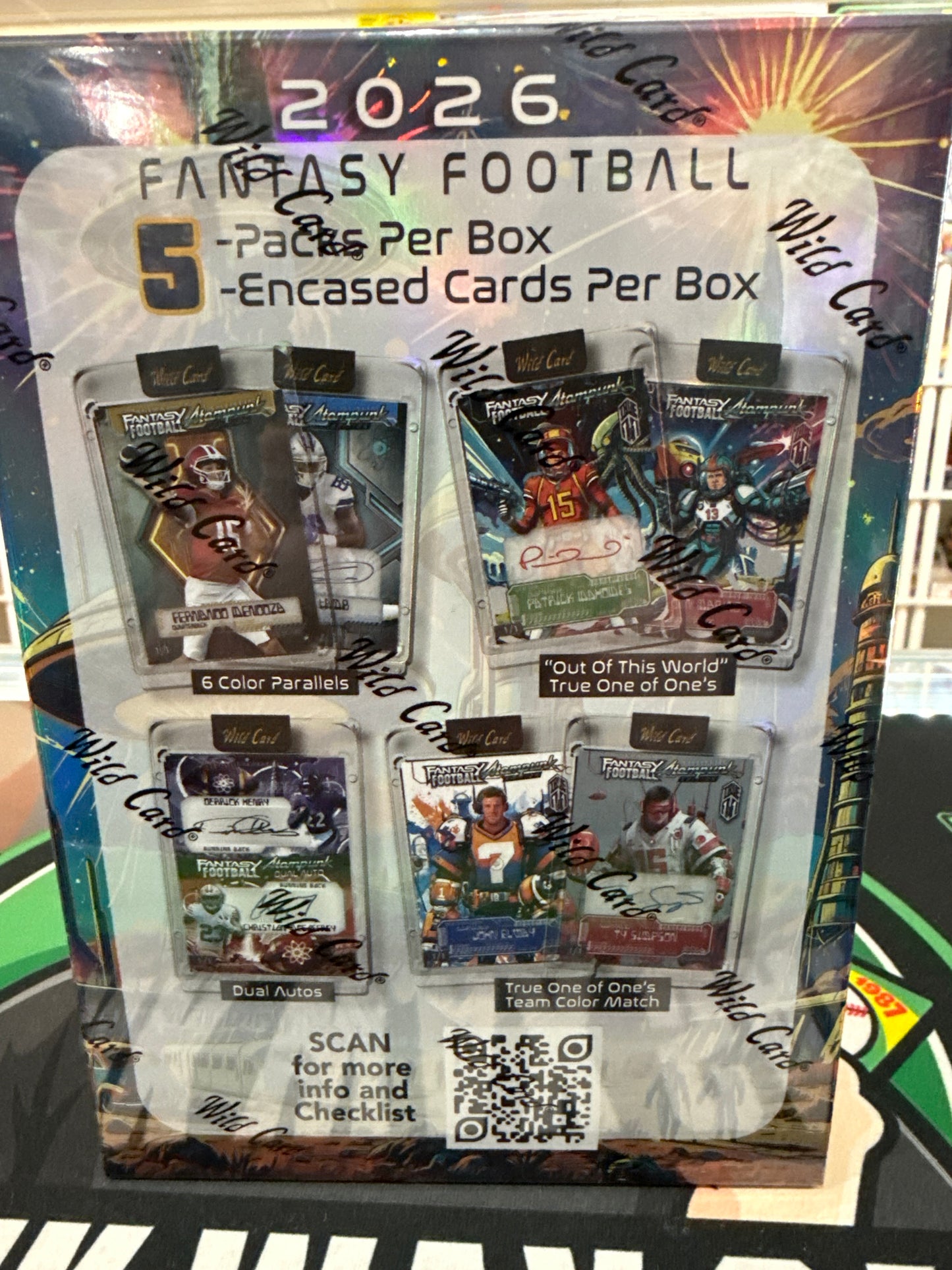 2026 Wild Card Fantasy Football Atompunk Edition Box