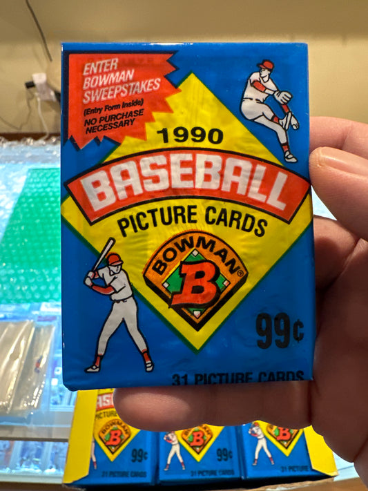 1990 Bowman Baseball Cello Pack