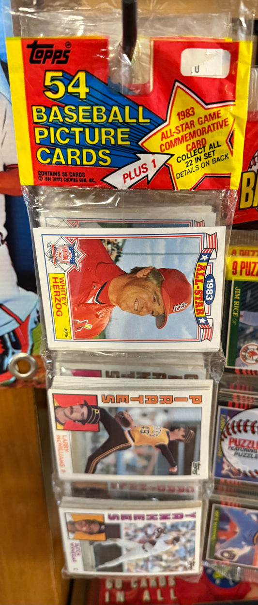 1984 Topps Baseball Rack Pack