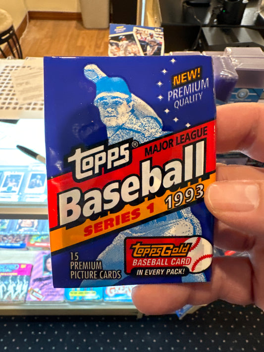 1993 Topps Baseball Series 1 Pack