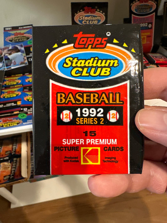 1992 Topps Stadium Club Baseball Series 2 Pack