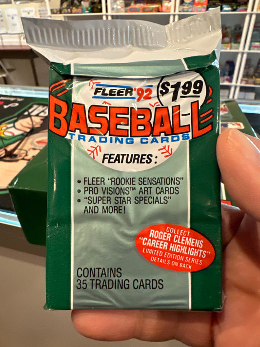 1992 Fleer Baseball Jumbo Pack