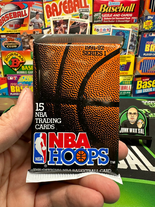 1991-92 NBA Hoops Series 1 Basketball Pack