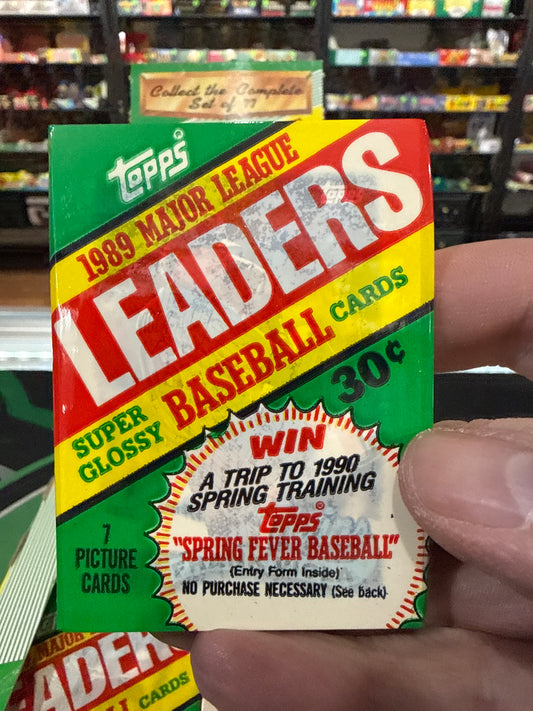 1989 Topps Baseball League Leaders Pack