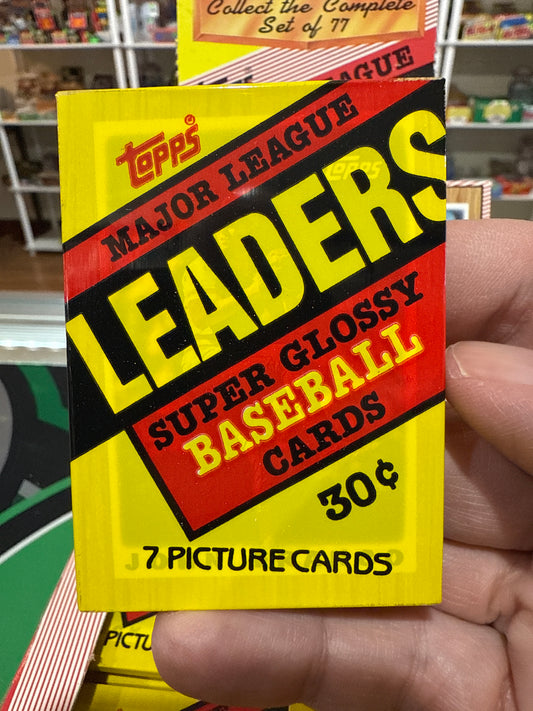 1987 Topps Baseball League Leaders Pack