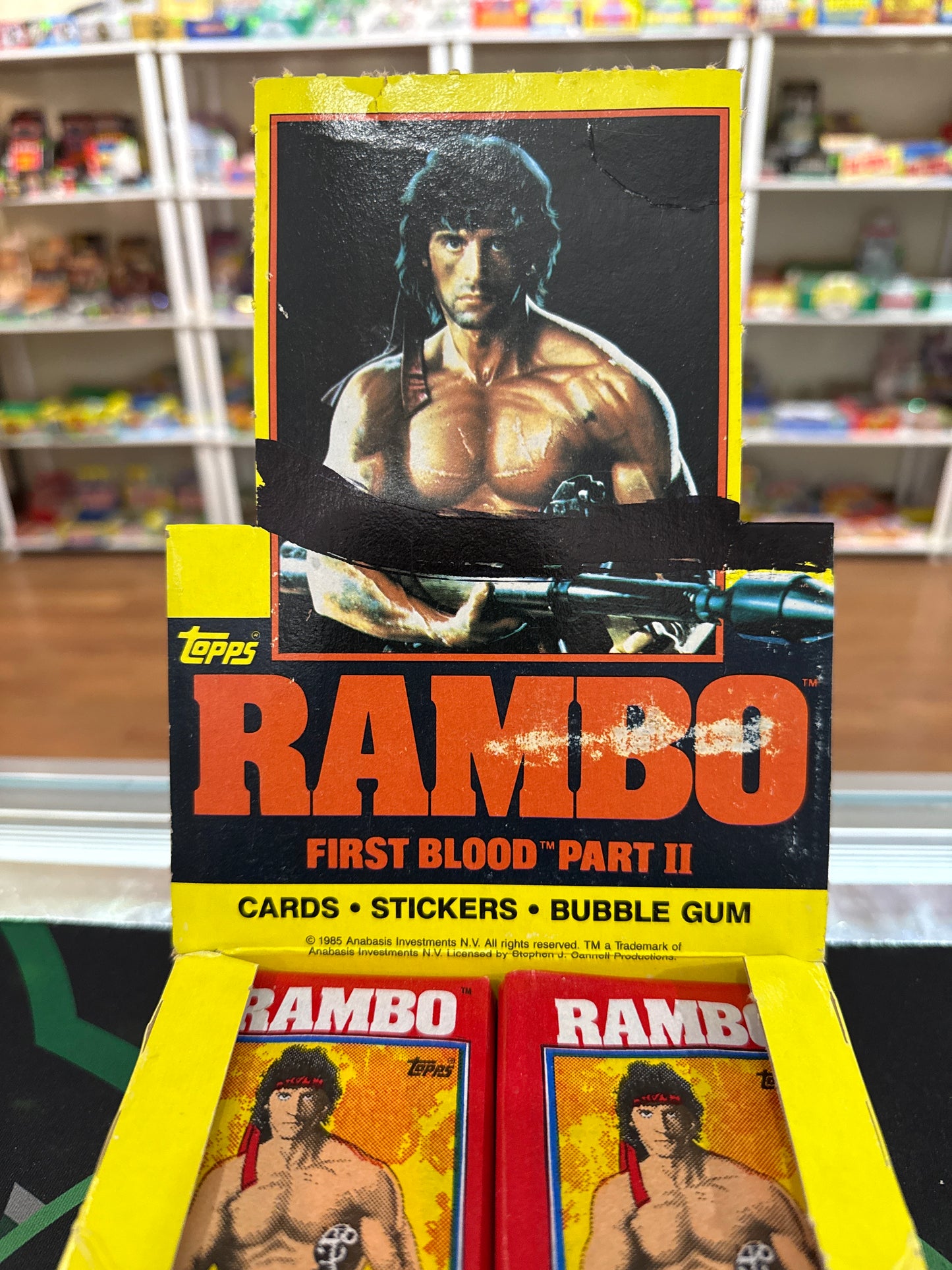 1985 Topps Rambo First Blood Part 2 Pack