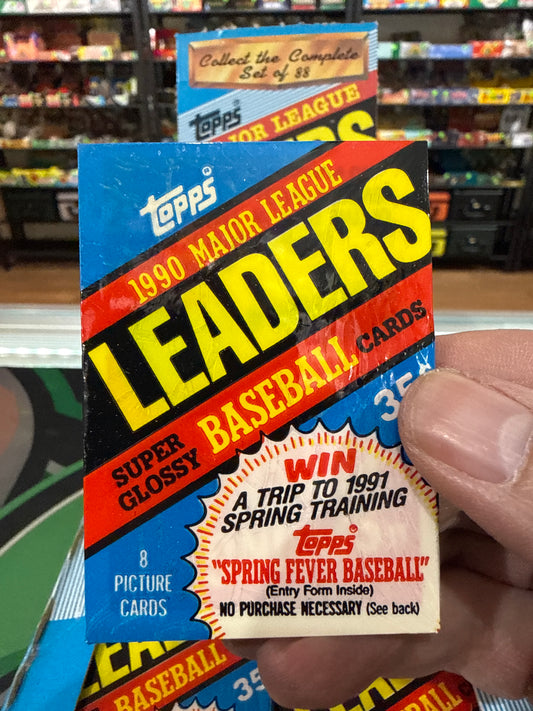 1990 Topps Baseball League Leaders Pack