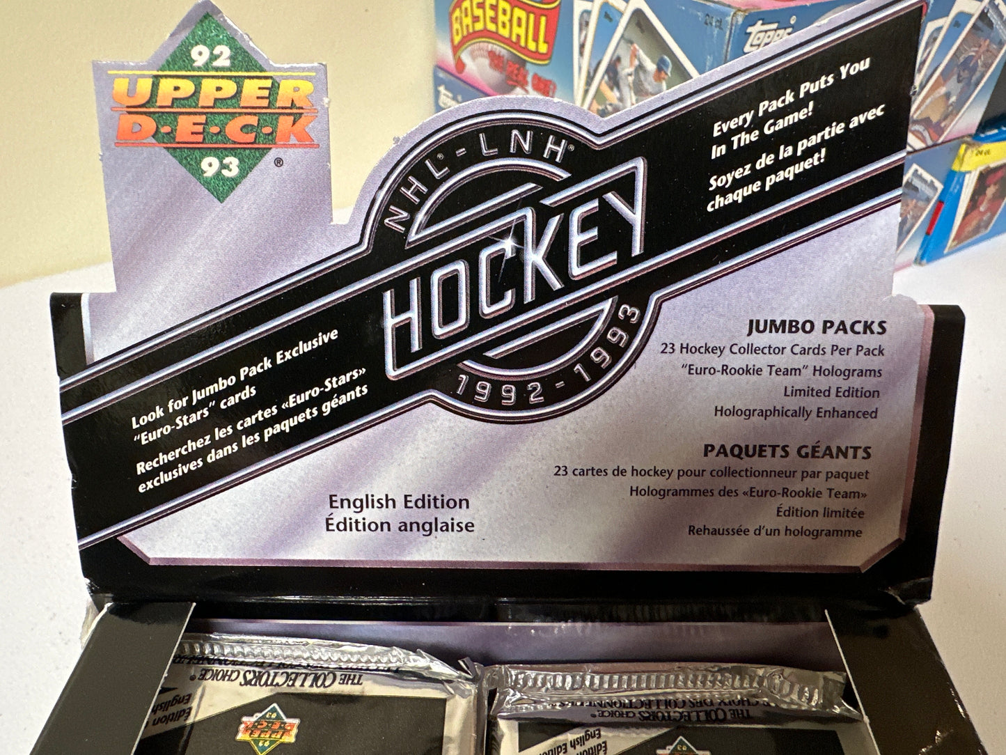 1992-93 Upper Deck Hockey Low Series Jumbo Pack