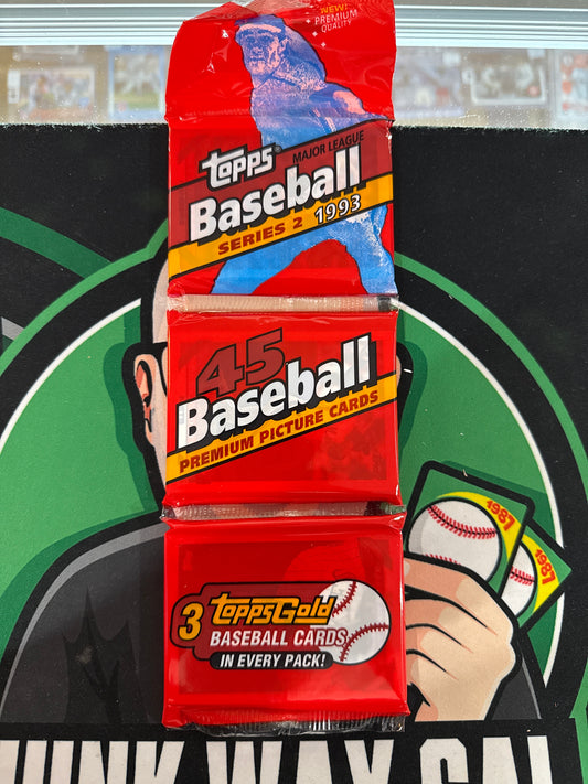 1993 Topps Baseball Series 2 Rack Pack