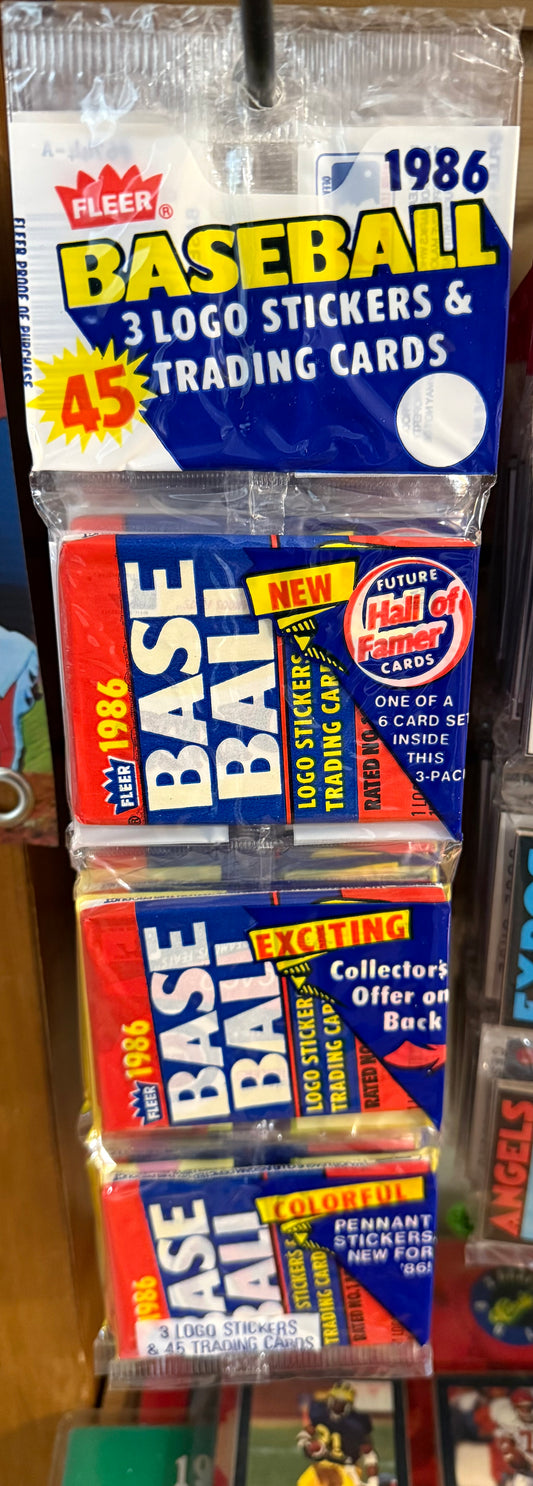 1986 Fleer Baseball Rack Pack