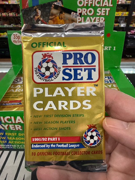 1991-92 Pro Set Soccer Part 1 Pack