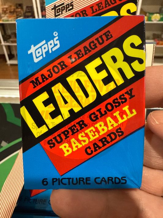 1986 Topps Baseball League Leaders Pack