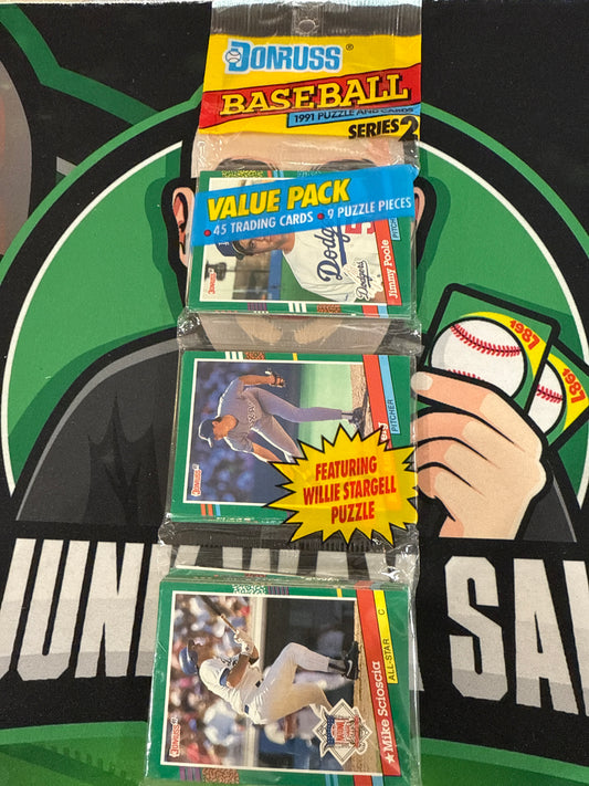 1991 Donruss Baseball Series 2 Rack Pack