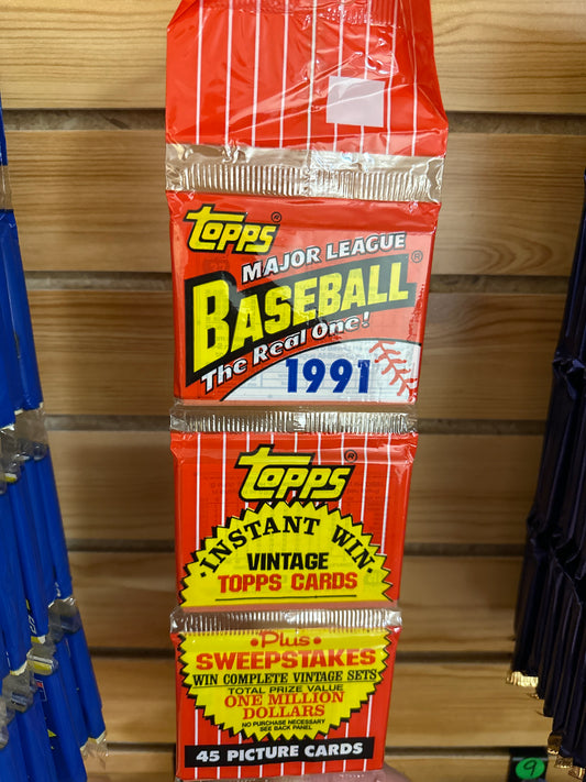 1991 Topps Baseball Rack Pack