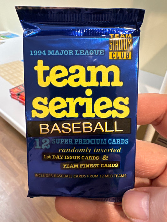 1994 Topps Stadium Club Baseball Team Series Pack