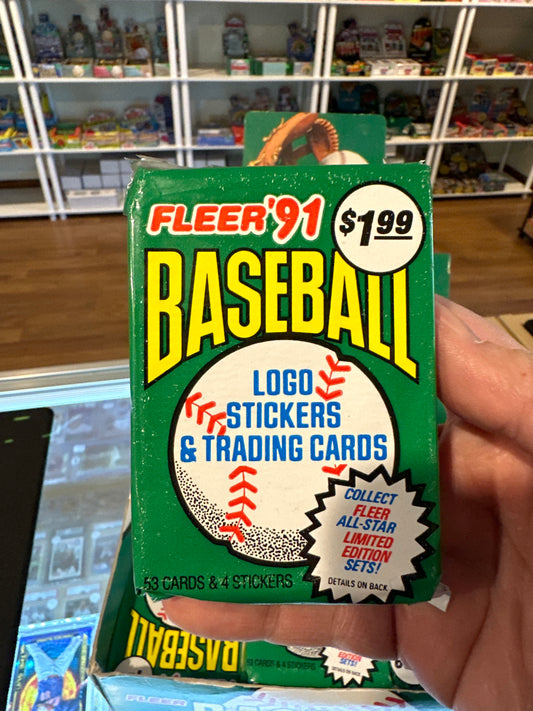 1991 Fleer Baseball Jumbo Cello Pack