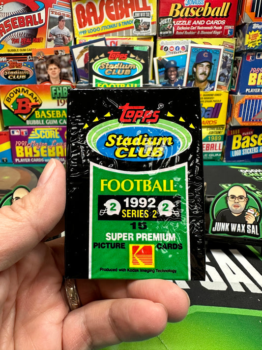 1992 Topps Stadium Club Football Series 2 Pack