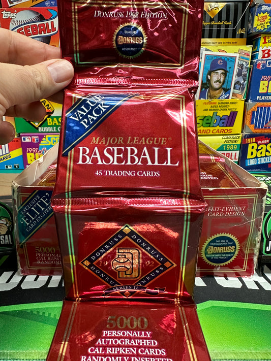 1992 Donruss Baseball Series 2 Rack Pack