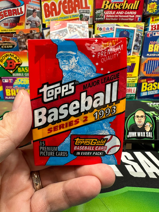 1993 Topps Baseball Series 2 Pack