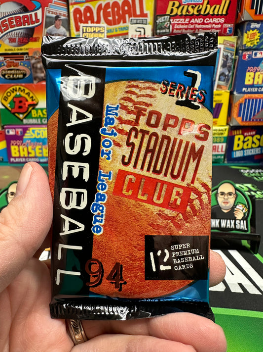 1994 Topps Stadium Club Baseball Series 1 Pack