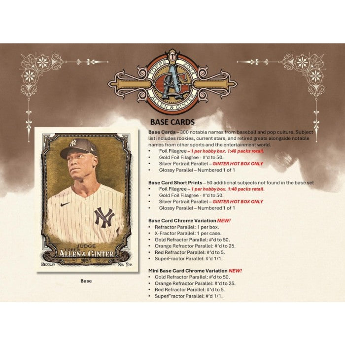 z-10/30/24 - 2024 Topps Allen & Ginter Baseball Hobby Box Break