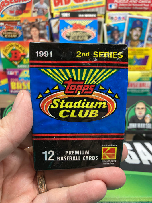 1991 Topps Stadium Club Baseball Series 2 Pack