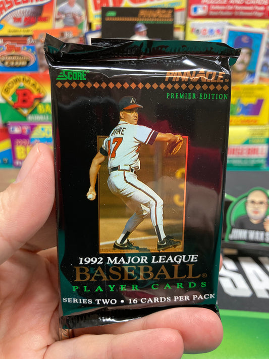 1992 Score Pinnacle Baseball Series 2 Pack