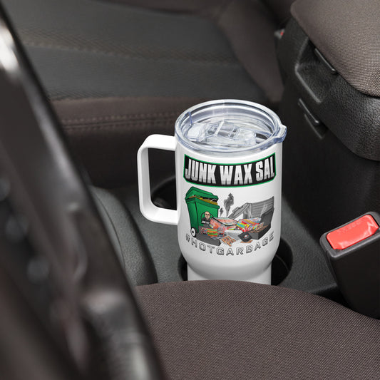 Junk Wax Sal - Hot Garbage - Travel mug with a handle
