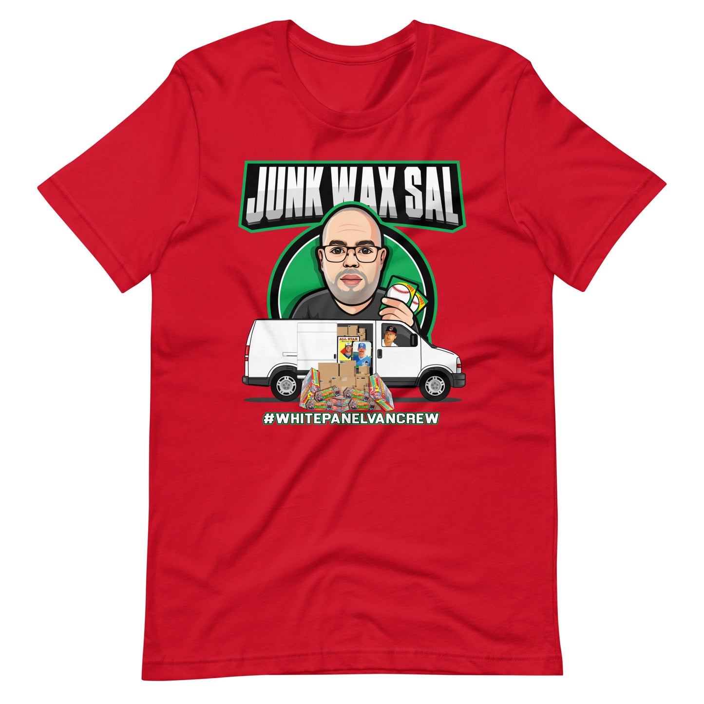 Junk Wax Sal - White Panel Van Crew Unisex t-shirt